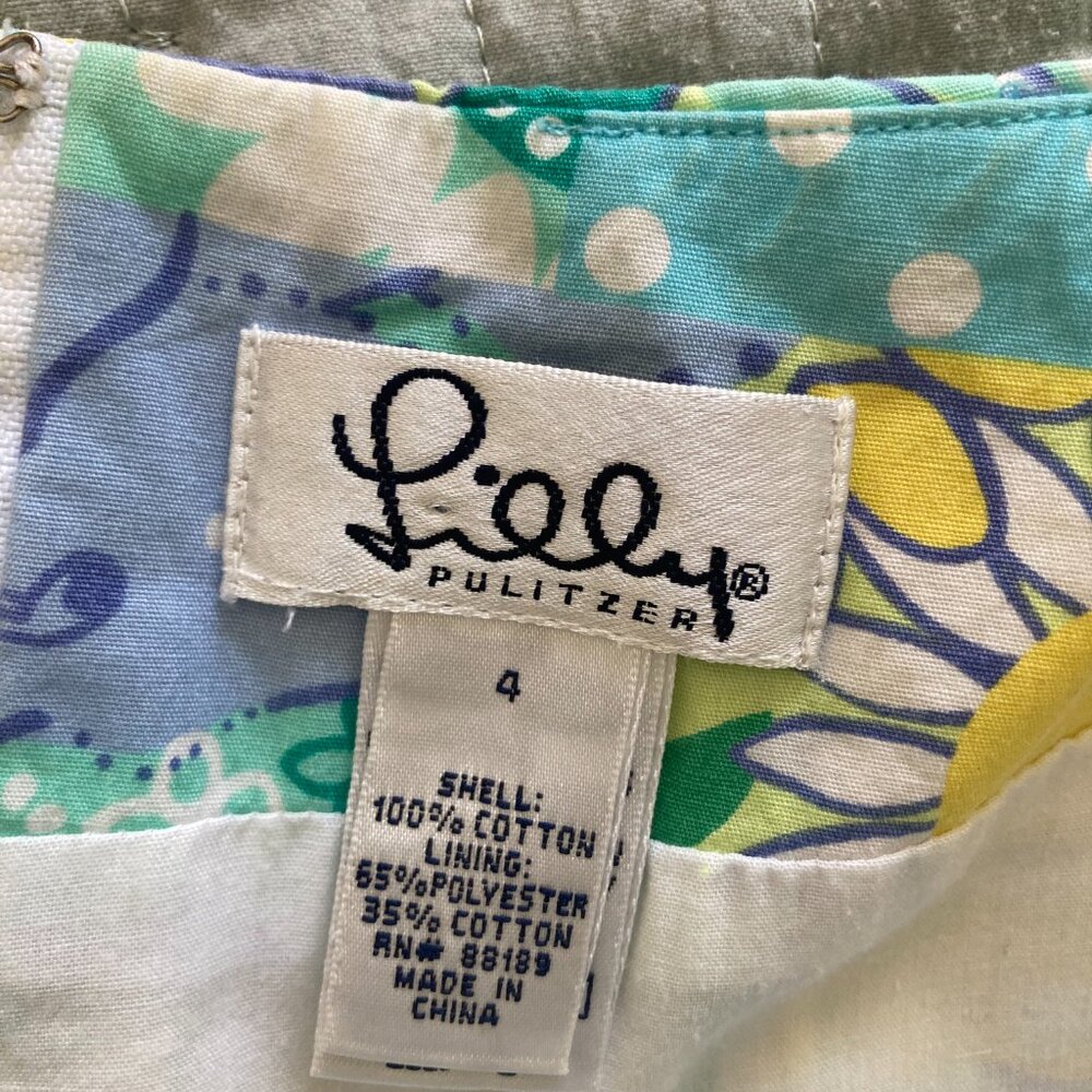 Lilly Pulitzer White Label Patchwork Mini Skirt S… - image 5